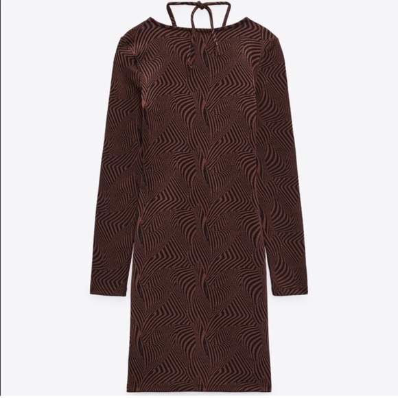 Jacquard stretchy dress - Picture 4 of 5